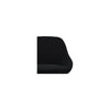 Konvade Black Fabric Bar Stool