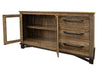 Chawl Loft Two Tone Gray Brown 3 Drawer Buffet