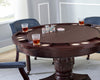 Mangnoor Cherry Brown Black 5pc Dining Game Table Set
