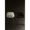 Konvade Black Fabric Bar Stool