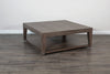 Ghanawade Light Brown Large Storage Shelf 3pc Coffee Table Set