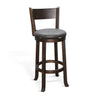 Alas Dark Brown 30 Inch Swivel Barstool