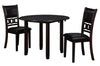 Majale Ebony PU 42 Inch 5pc Drop Leaf Dining Set