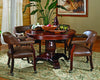 Mangnoor Cherry Brown Black 5pc Dining Game Table Set