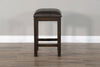 Alas Dark Brown 24 Inch Stool