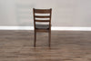 Alas 2 Classic Dark Brown Ladder Back Chairs