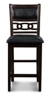 Majale Ebony PU 42 Inch 3pc Counter Height Set