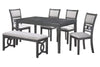 Majale Gray 46 Inch Dining Bench