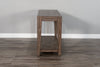 Ghanawade Light Brown Wood Sofa Table