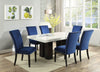 Kurundawad White Blue Rectangle 7pc Dining Set