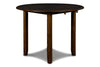 Majale Brown PU 42 Inch 5pc Drop Leaf Dining Set