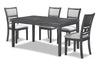 Majale Gray 60 Inch 5pc Dining Set