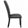Kurundawad 2 Ebony PU Dining Chairs
