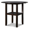 Majale Ebony PU 42 Inch 3pc Counter Height Set