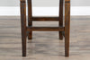 Alas 2 Dark Brown Ladder Back Barstools