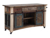 Amboli Antique 3 Drawer Kitchen Island