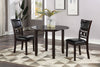 Majale Ebony PU 42 Inch 5pc Drop Leaf Dining Set