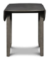 Majale Gray 42 Inch Drop Leaf 3pc Dining Set