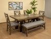 Chawl Loft Two Tone Gray Brown Bench
