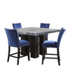 Kurundawad Gray Blue 5pc Counter Height Set