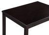Majale Ebony PU 48 Inch Rectangle 5pc Dining Set