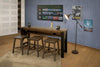 Chawl Loft Two Tone Brown Counter Height Sofa Table