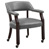 Mangnoor Cherry Gray Brown Top 5pc Dining Game Table Set