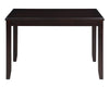 Majale Ebony PU 48 Inch Rectangle 5pc Dining Set