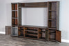 Alas Dark Brown Entertainment Wall