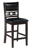 Majale Ebony PU 42 Inch Square 5pc Counter Height Set