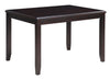 Majale Ebony PU 48 Inch Rectangle 5pc Dining Set