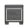 Kode Gray 2pc Gray Bedroom Set with King Bed