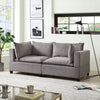 Badewadi Light Gray Fabric Loveseat
