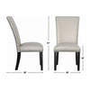 Kurundawad 2 Silver Ebony PU Dining Chairs