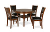 Majale Brown Round 5pc Dining Set