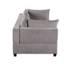 Badewadi Light Gray Fabric Loveseat