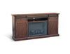 Karve Brown TV Console With Fireplace