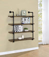 Kavane Rustic Oak 40 Inch Wall Shelf