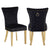 Chimane 2 Black Gold Leg Dining Chairs