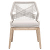 Koparde 2 Taupe White Pumice Natural Dining Chairs