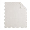 Gotewadi White Oversized Quilted Throw