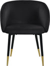 Navaraswadi Black Velvet Dining Chair