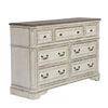 Asalaj Antique White 7 Drawer Dresser