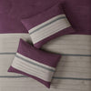 Akurle Purple Cal King 7pc Comforter Set