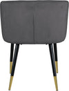 Navaraswadi Grey Velvet Dining Chair