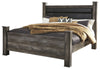 Kurkunde Gray 2pc Bedroom Set With King Upholstered Bed