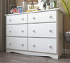 Jatharwadi White 4pc Bedroom Set with Full Platform Bed