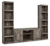 Kurkunde Gray 3pc Entertainment Center