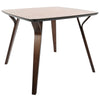 Grey Faux Leather 5pc Dining Room Set