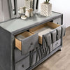 Kalivade Gray Dresser and Mirror